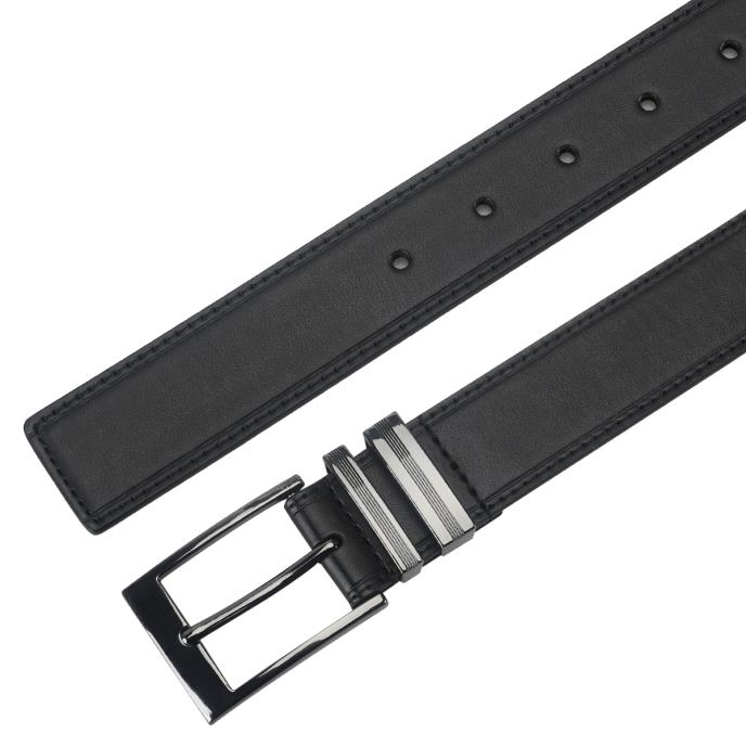 totes® Mens Belt With Metal Keeper Black Extra Image 2